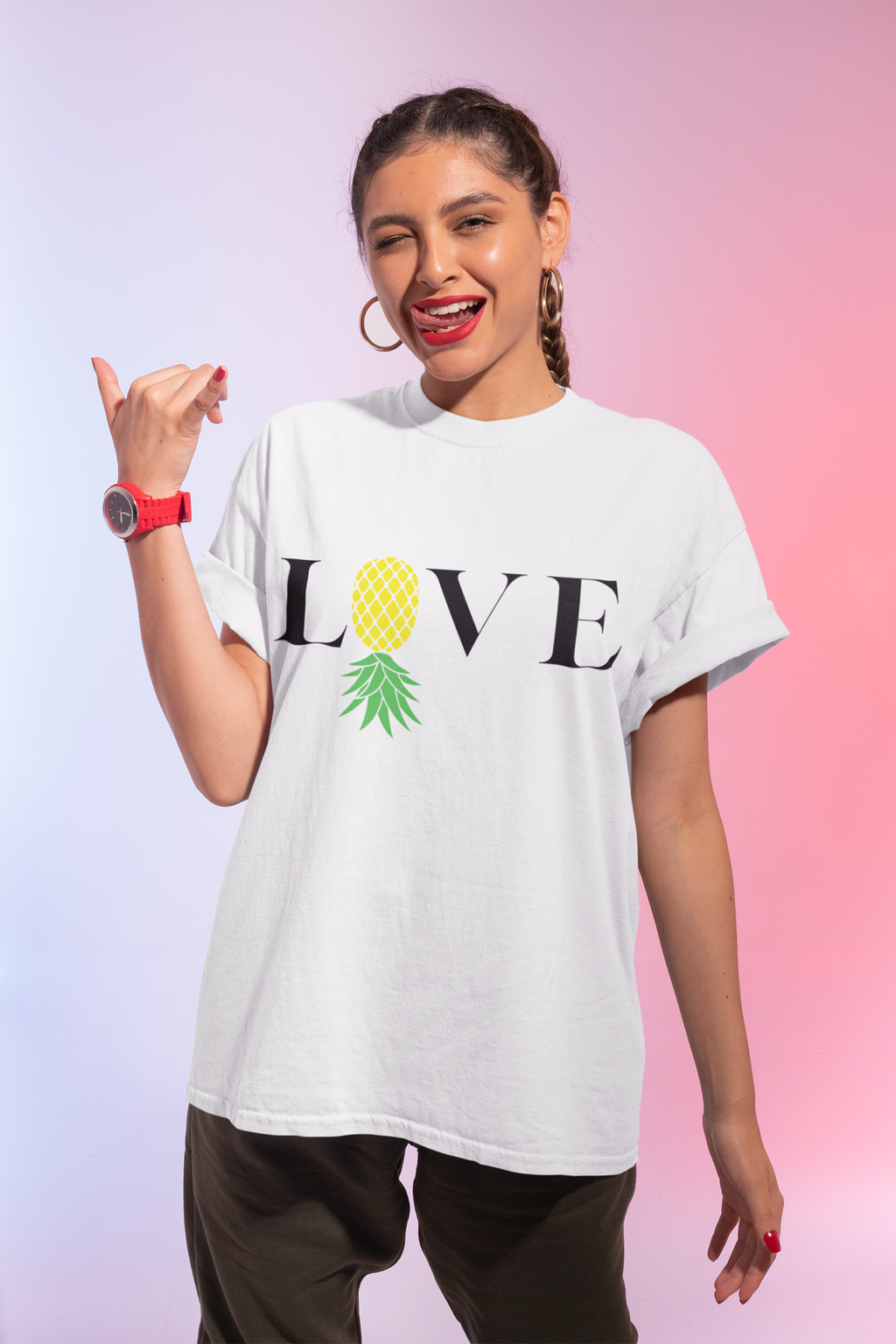 Love Pineapple Unisex Jersey Tee
