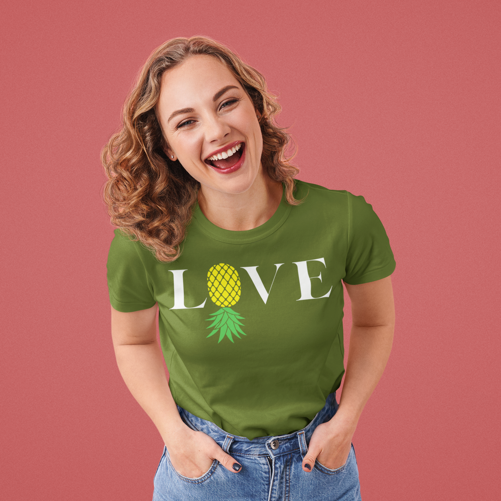 Pineapple Love Tee - Unisex Jersey Short Sleeve Shirt