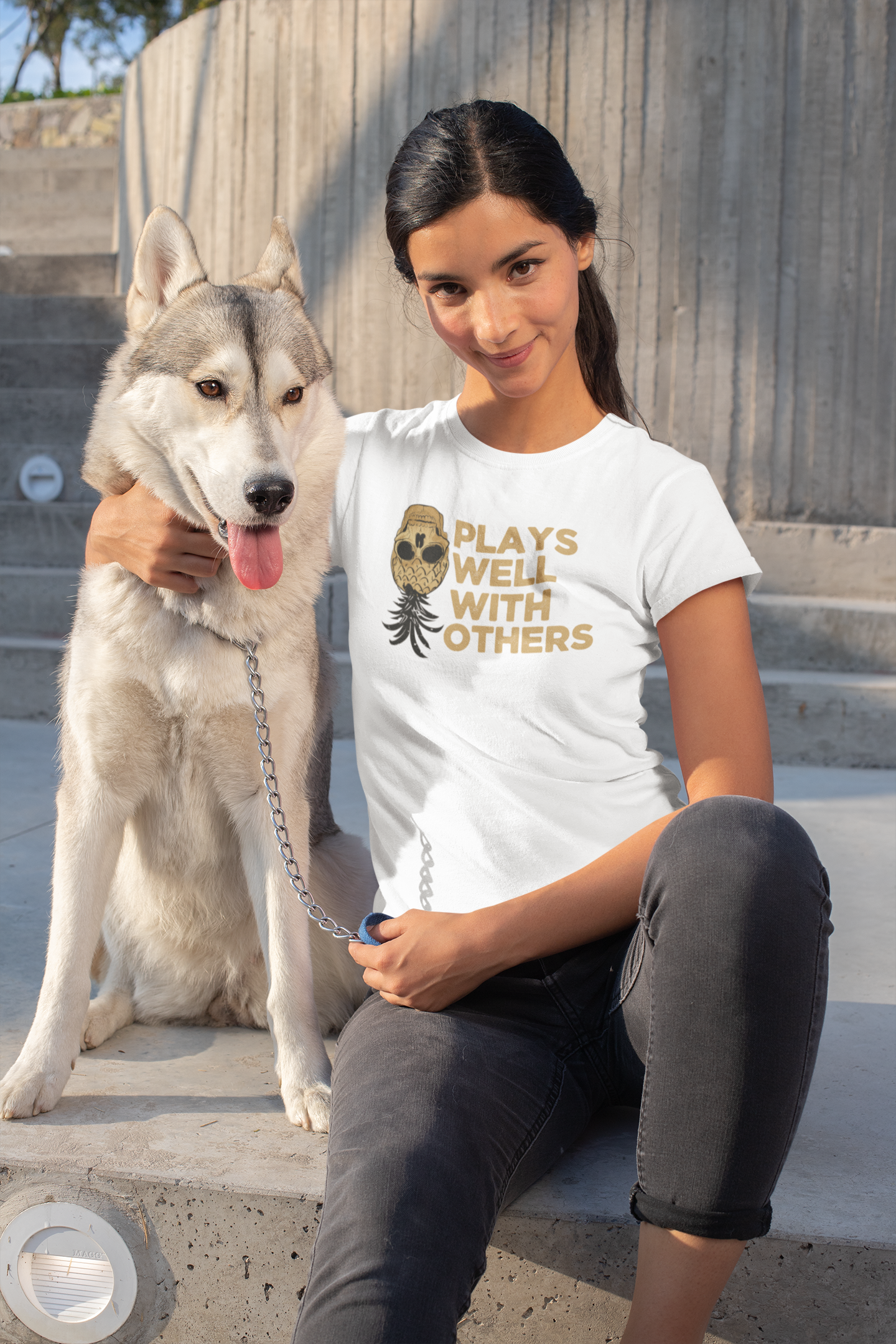 Plays Well With Others Unisex Heavy Cotton Tee - Fun Casual Shirt for Social Gatherings