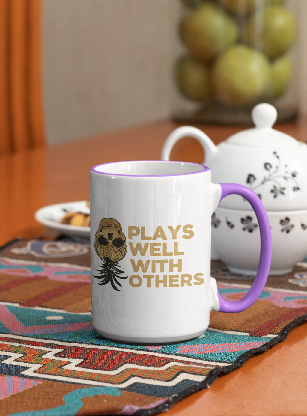 Playful Owl Accent Coffee Mug - 11 & 15oz - Perfect Gift for Nature Lovers