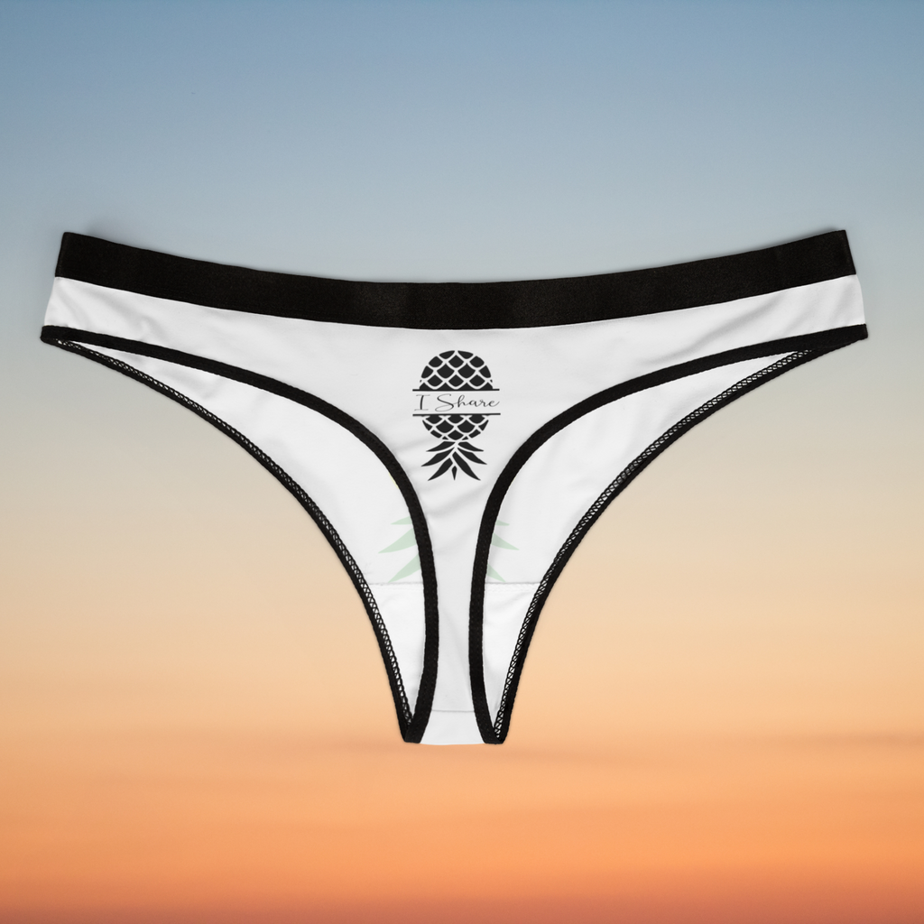 Pineapple Party Women's Thongs, Fun Underwear, Summer Swimwear, Tropical Lingerie, Cute Gifts for Her