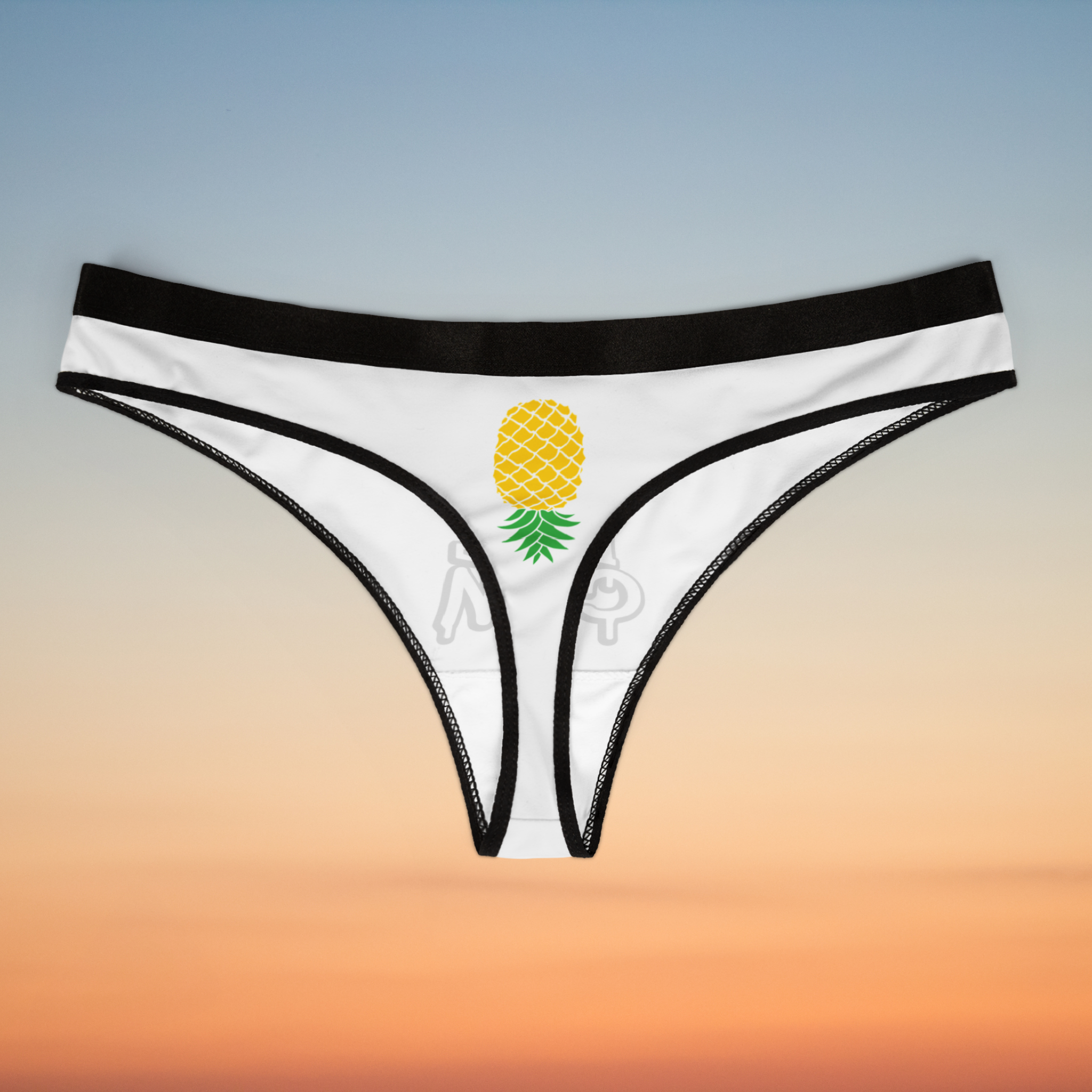 Whimsical Women's Thongs - Fun Pineapple & Playful "If You Lick It I Will Cum"