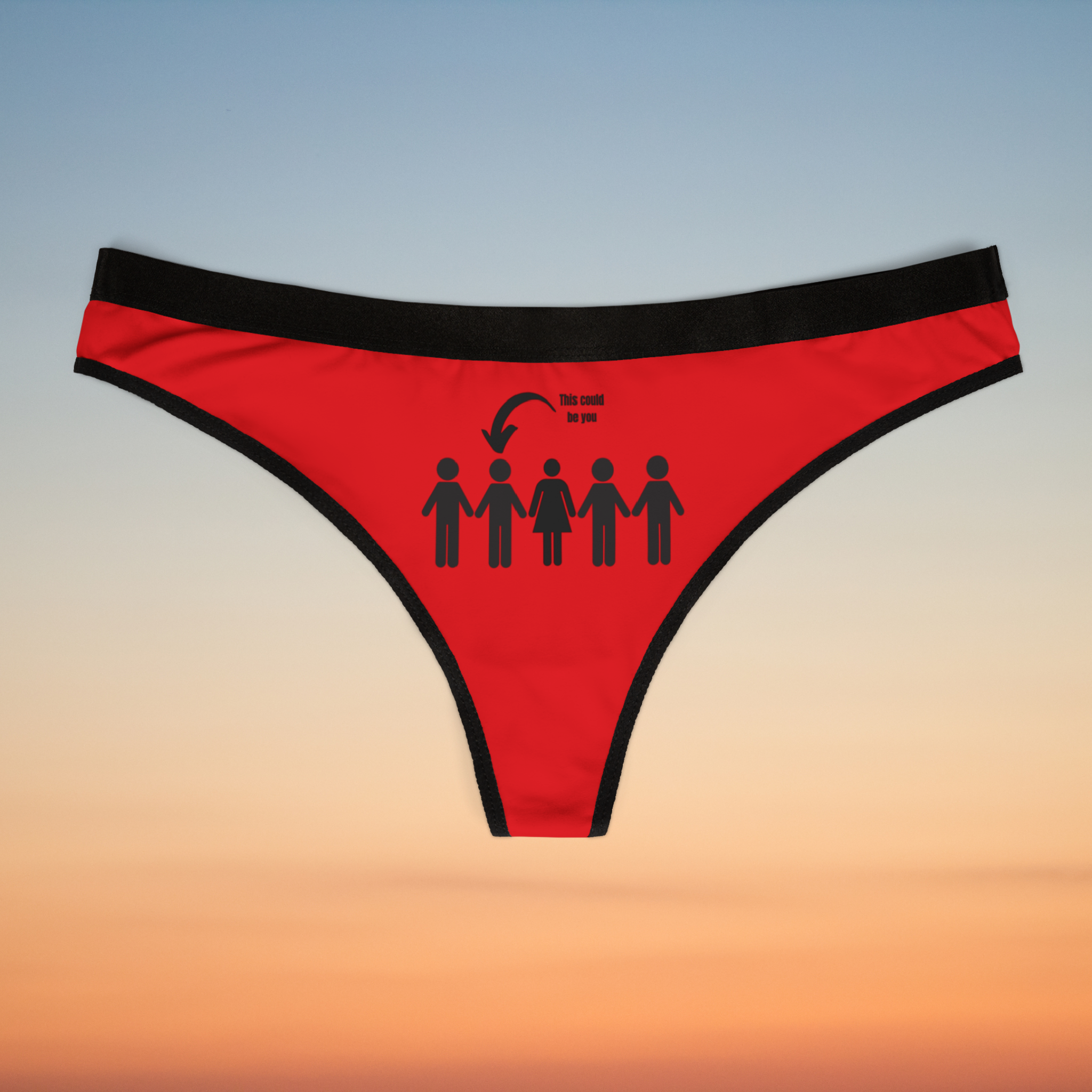 Sassy Women's Thongs - Funny Red Underwear, Perfect for Valentine's Day, Gift for Her, Cheeky Lingerie, Unique Bridal Party Favor