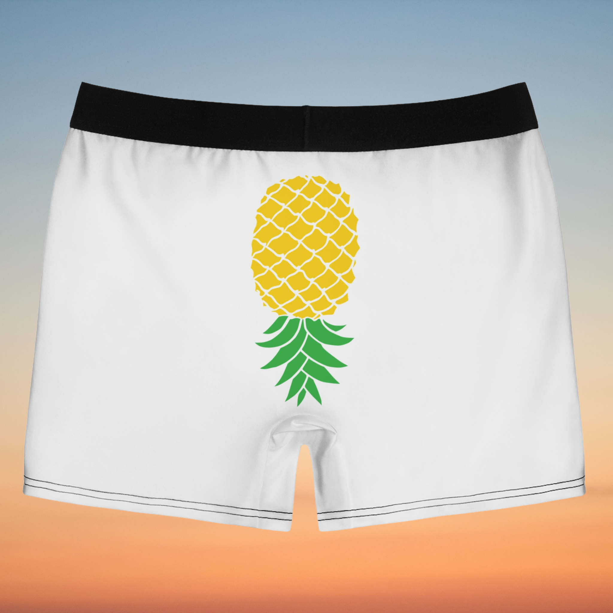 Funny Men's Boxer Briefs - If You Like It I Will Cum with Pineapple Design