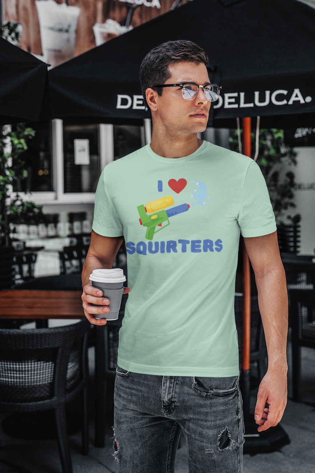 I Love Squirt Guns Unisex Jersey Tee - Fun Summer Shirt for Water Play Lovers