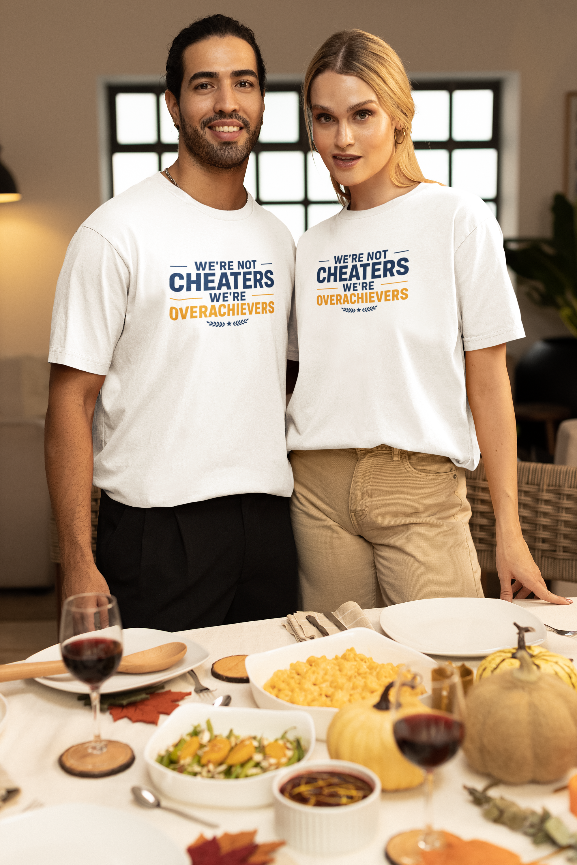 T-Shirt — "We’re Not Cheaters, We’re Overachievers" Funny Sports Team Tee