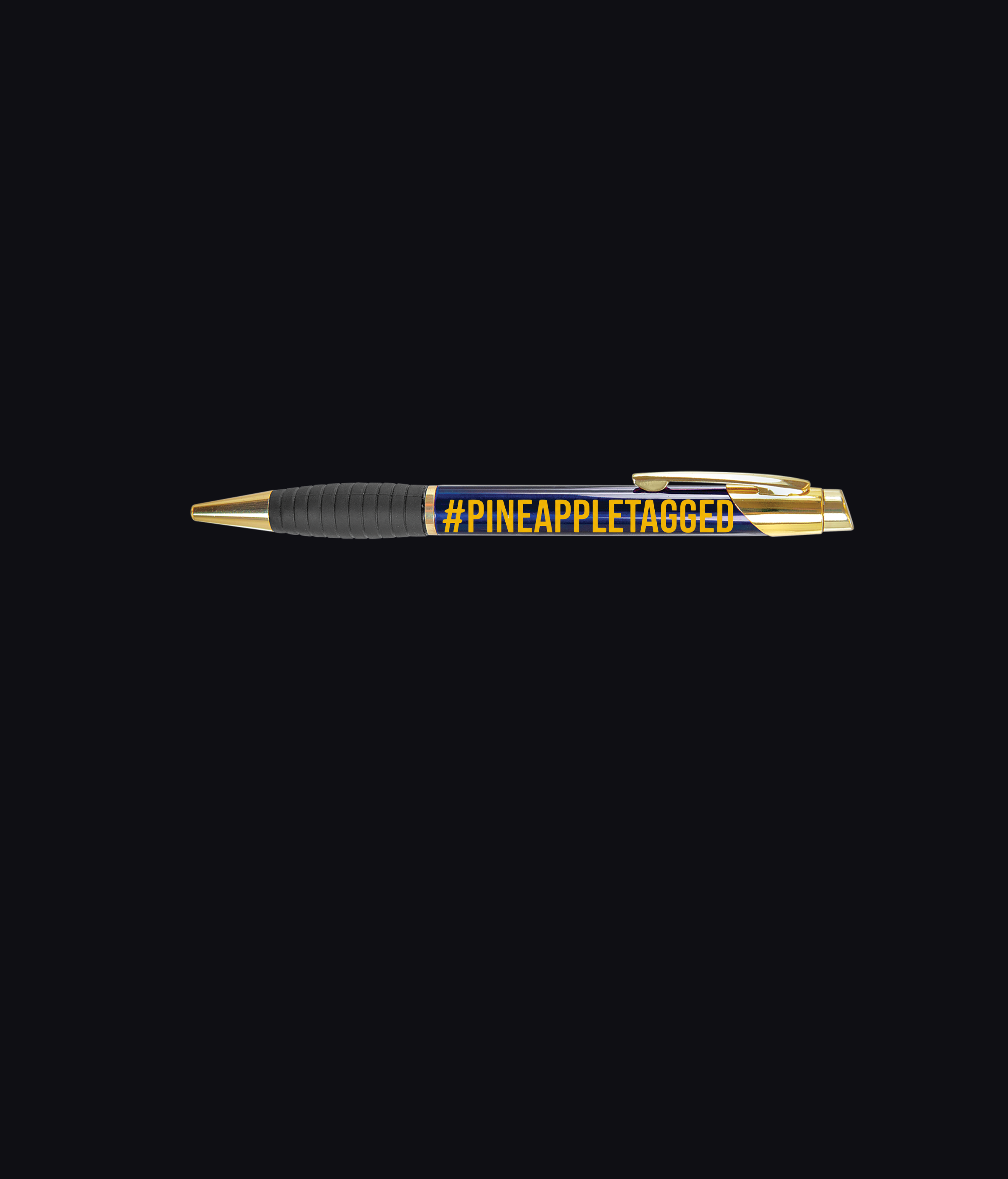 #PINEAPPLETAGGED Engraved Pen with Gripper