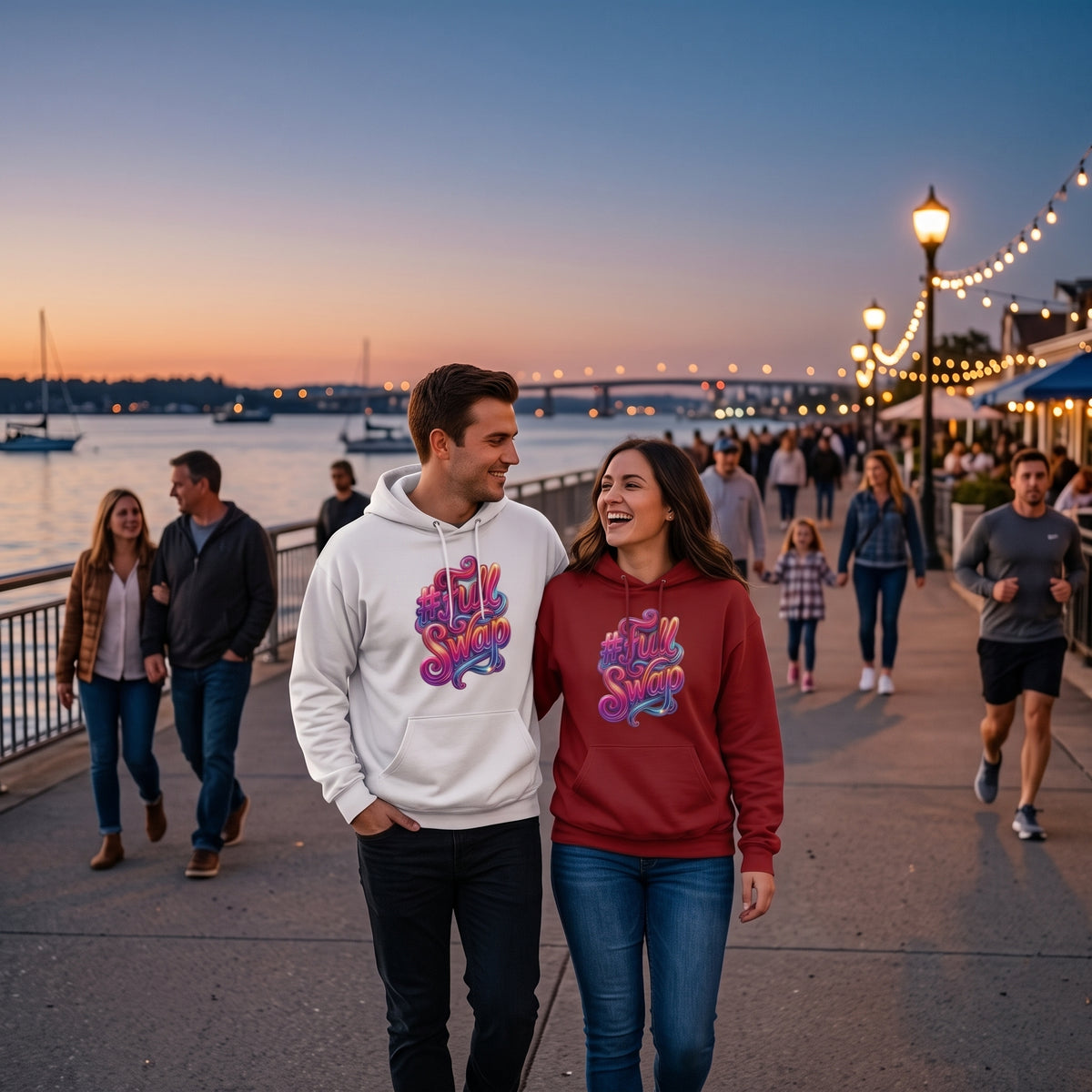 Stay Swag Graphic Fleece Hoodie | Colorful Hoodie| PineappleXXclusive
