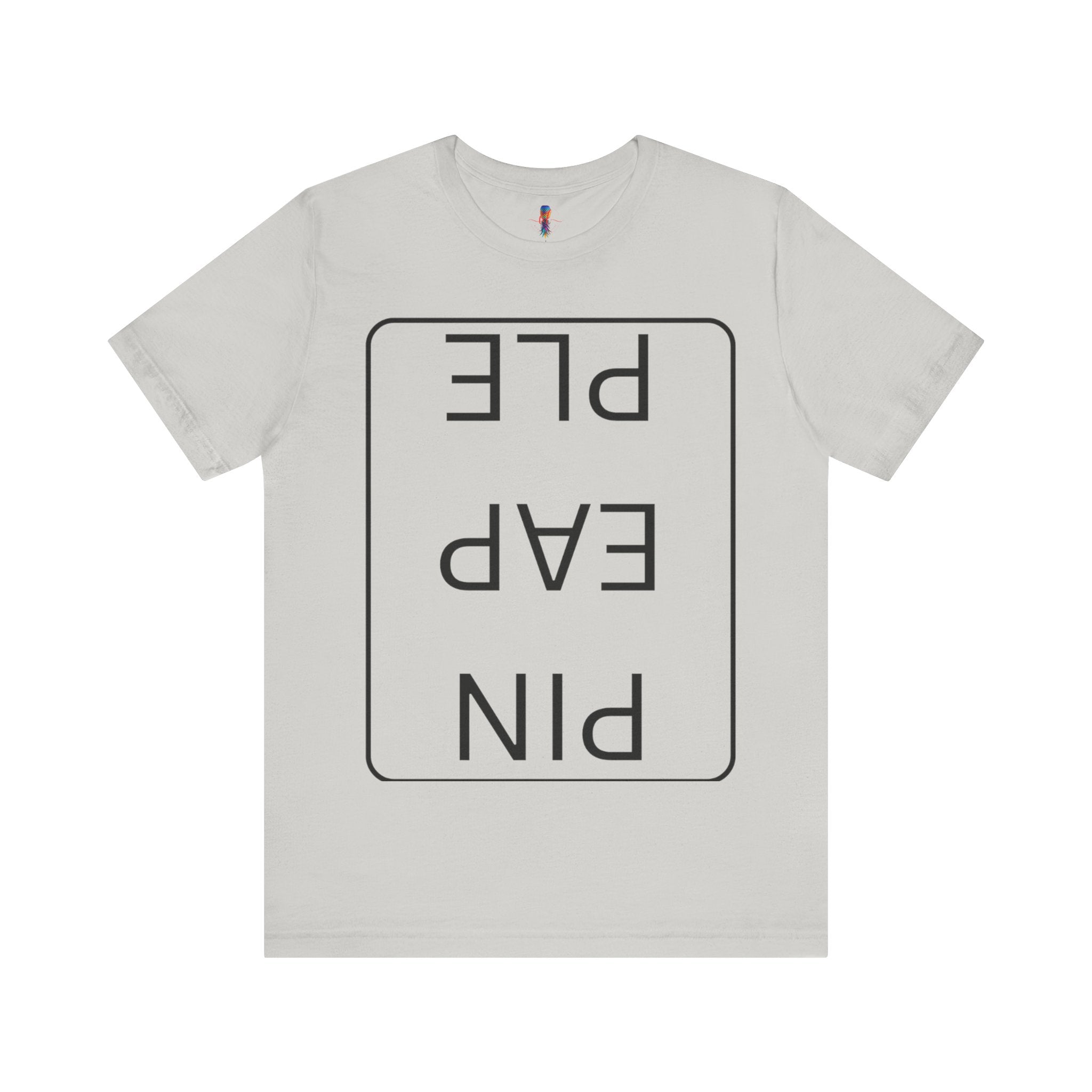 Funny Unisex Jersey Short Sleeve Tee - 'PIN EAP PLE' Design