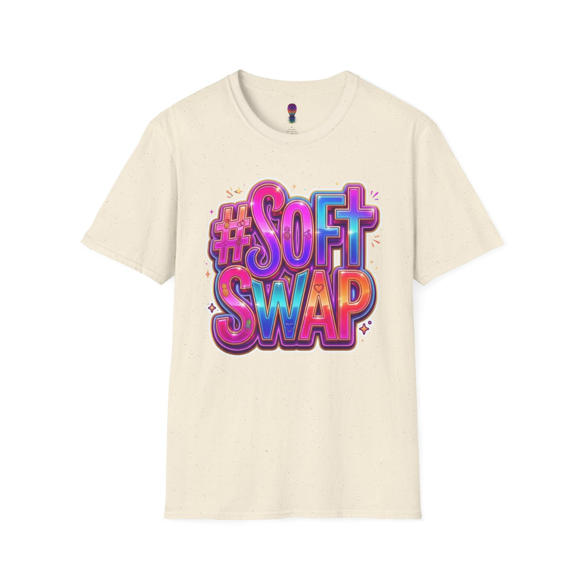 #Soft Swap Graphic T-Shirt | Colorful Y2K Cotton Tee