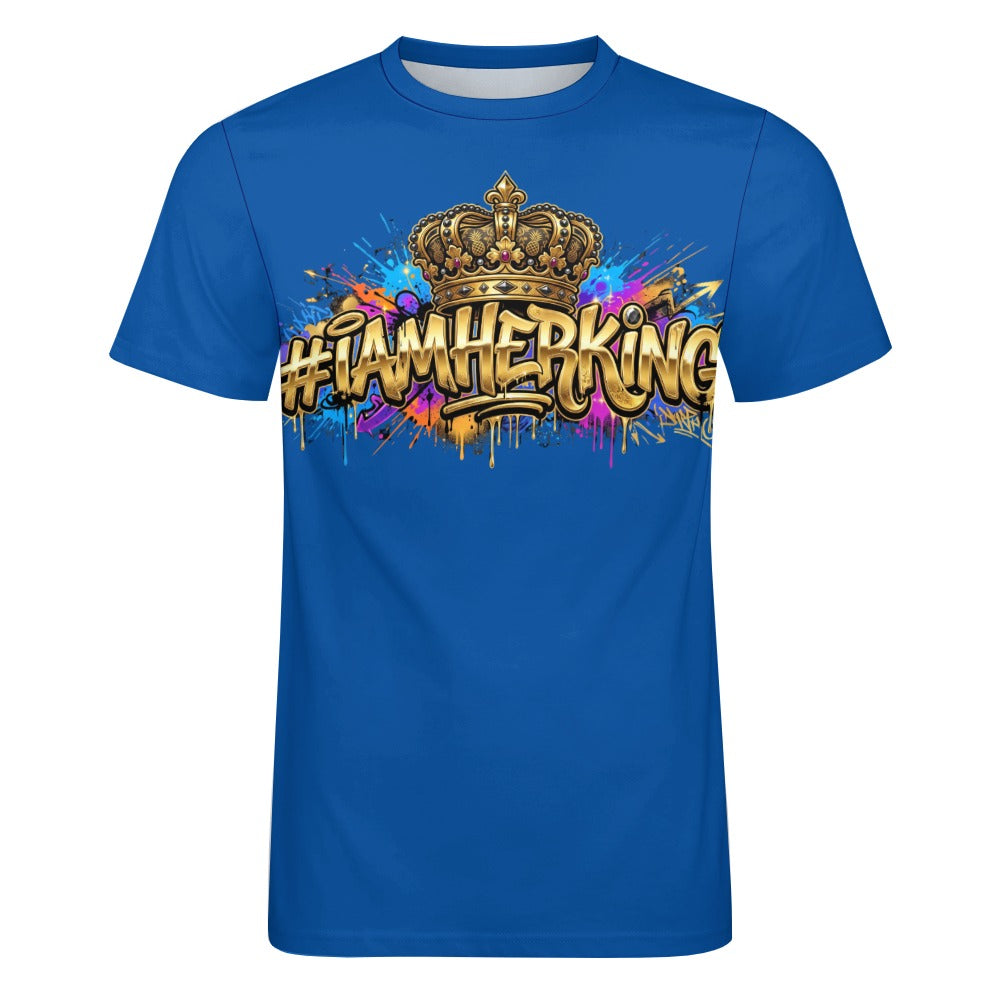 #IAMHERKING Men’s Cotton T-Shirt – Soft Breathable Graphic Tee for Everyday Style, Casual Summer Shirt for Men