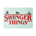 Funny Glass Cutting Board - 'Swinger Things' Kitchen Decor for Entertaining & Gifts