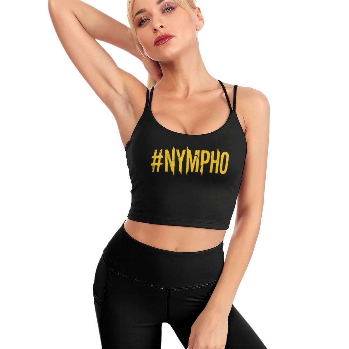 Workout Crop Yoga Tank Top(All-Over Printing)