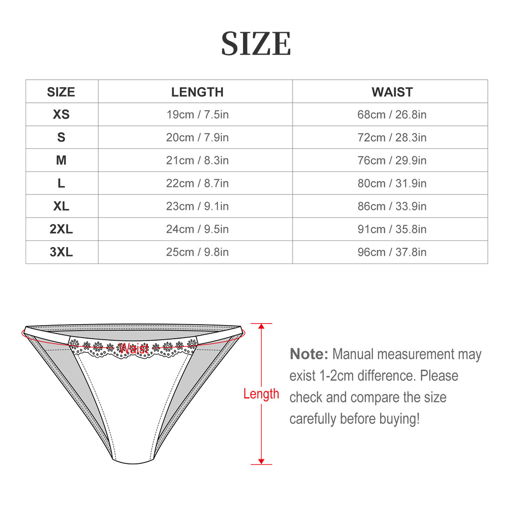 180gsm Lace Thong(All-Over Printing)