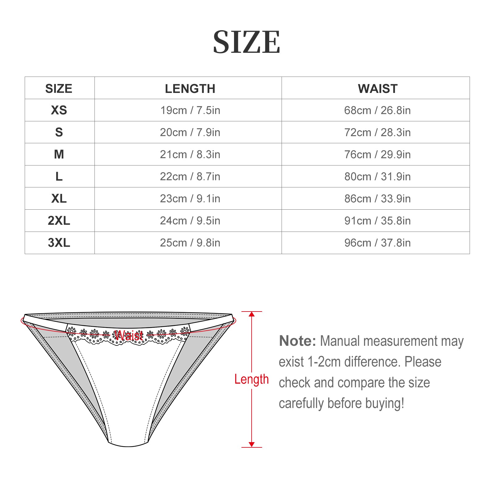 180gsm Lace Thong(All-Over Printing)