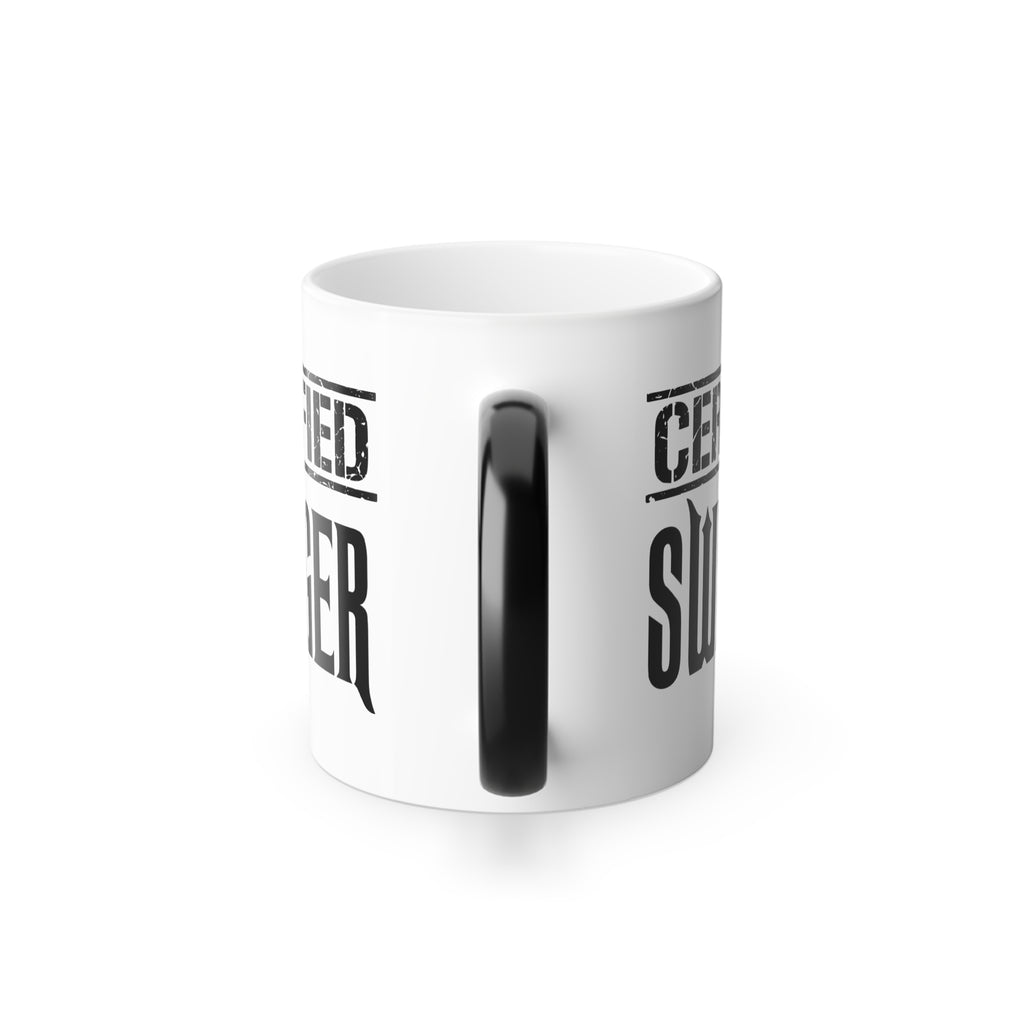Color Morphing Mug - "Certified Swinger" - Fun Coffee Cup for Parties & Gatherings