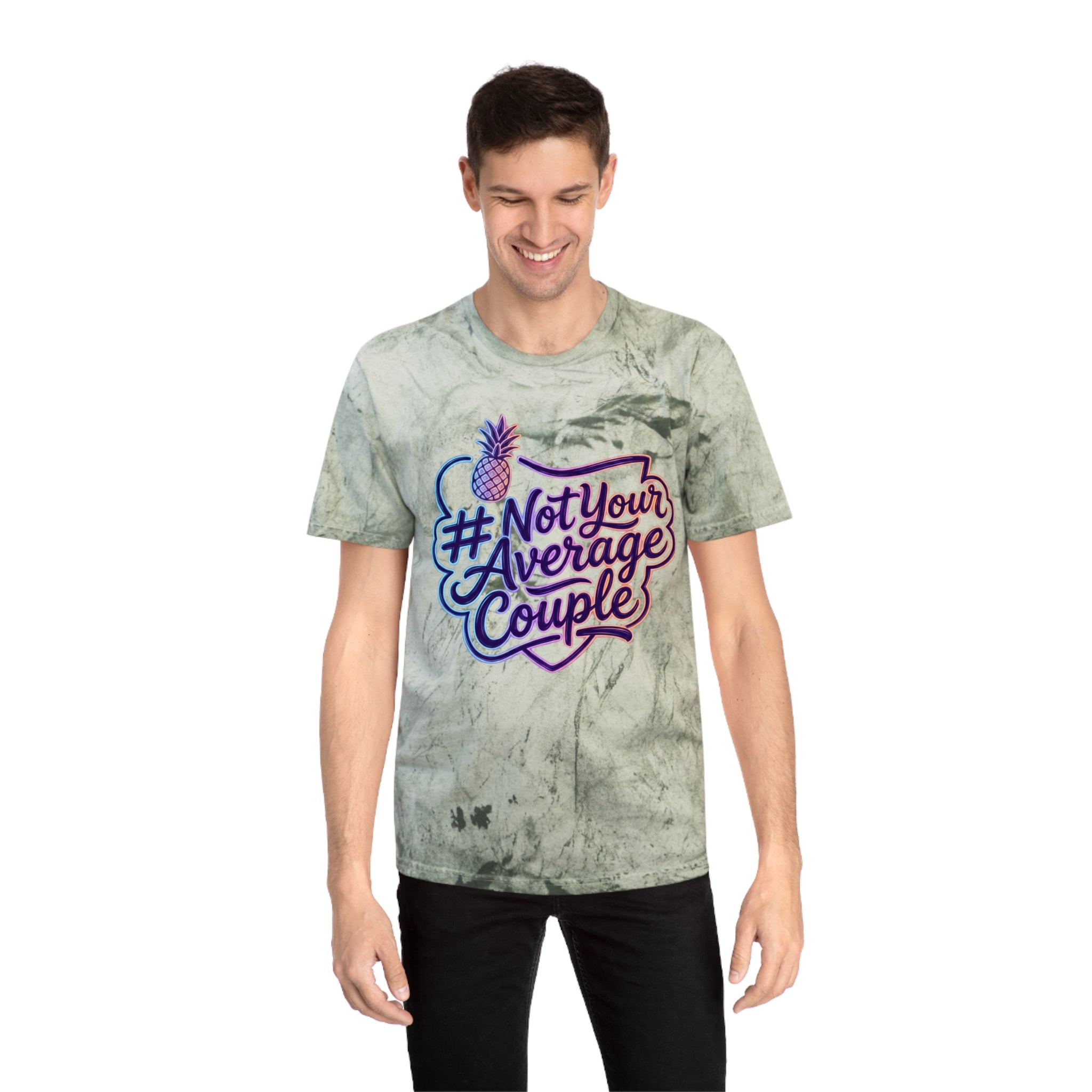#NotYourAverageCouple T-Shirt – Retro Tropical Pineapple Graphic Tee