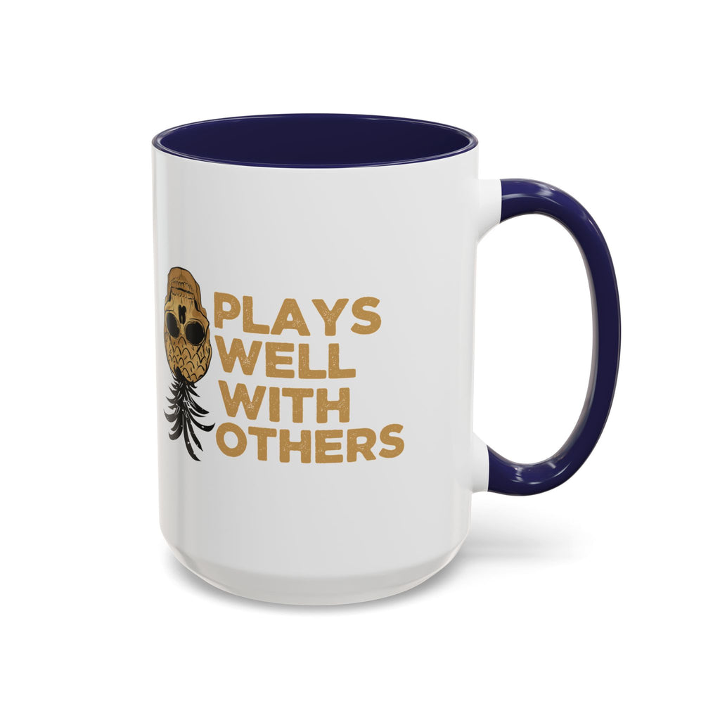 Playful Owl Accent Coffee Mug - 11 & 15oz - Perfect Gift for Nature Lovers