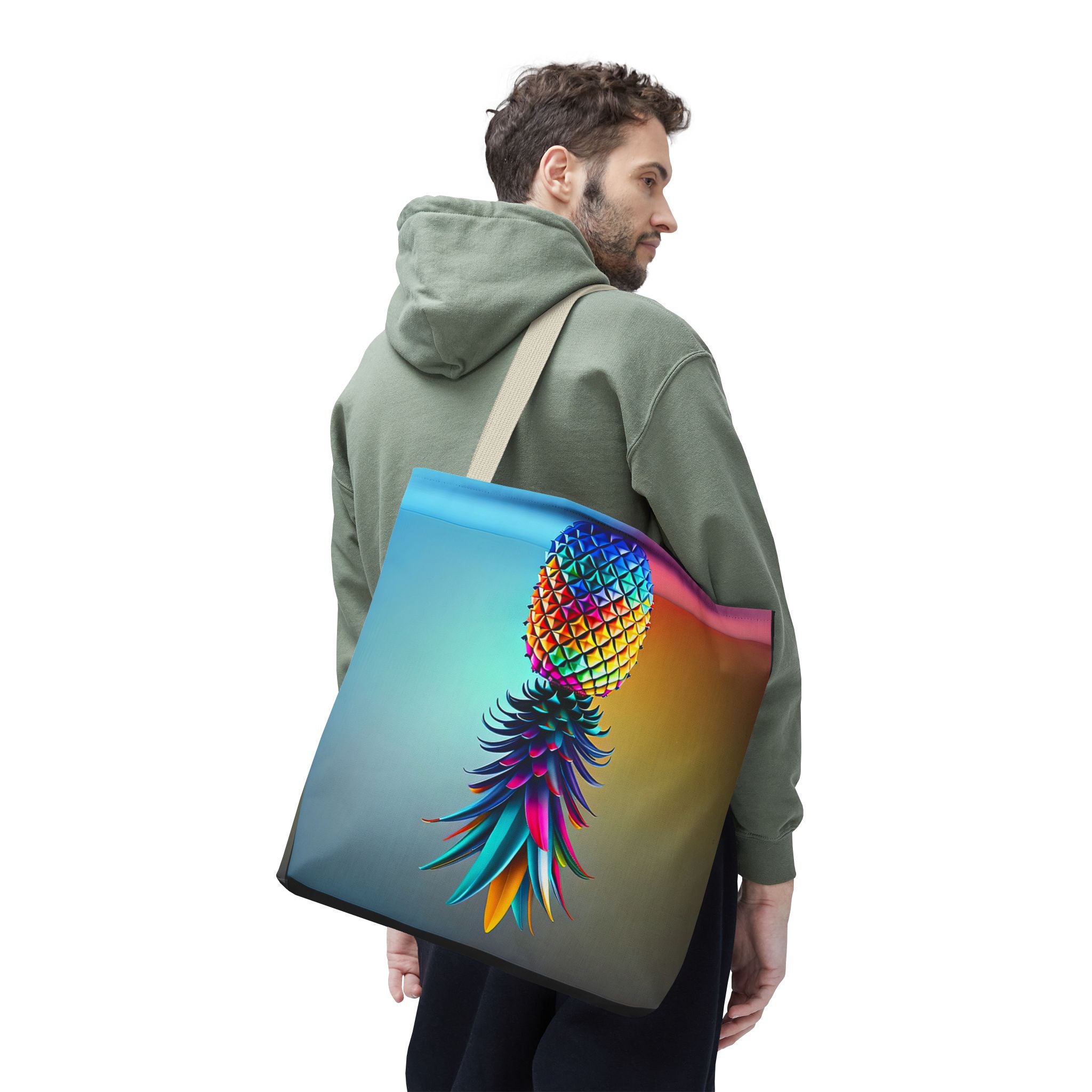 Vibrant Pineapple Tote Bag - Colorful Beach Accessory for Sexy Adventures
