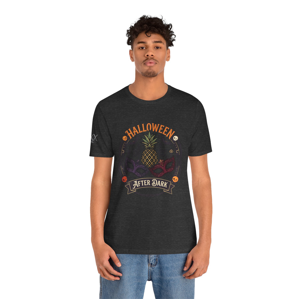 Halloween After Dark Tee — Pineapple Mask Masquerade T‑Shirt