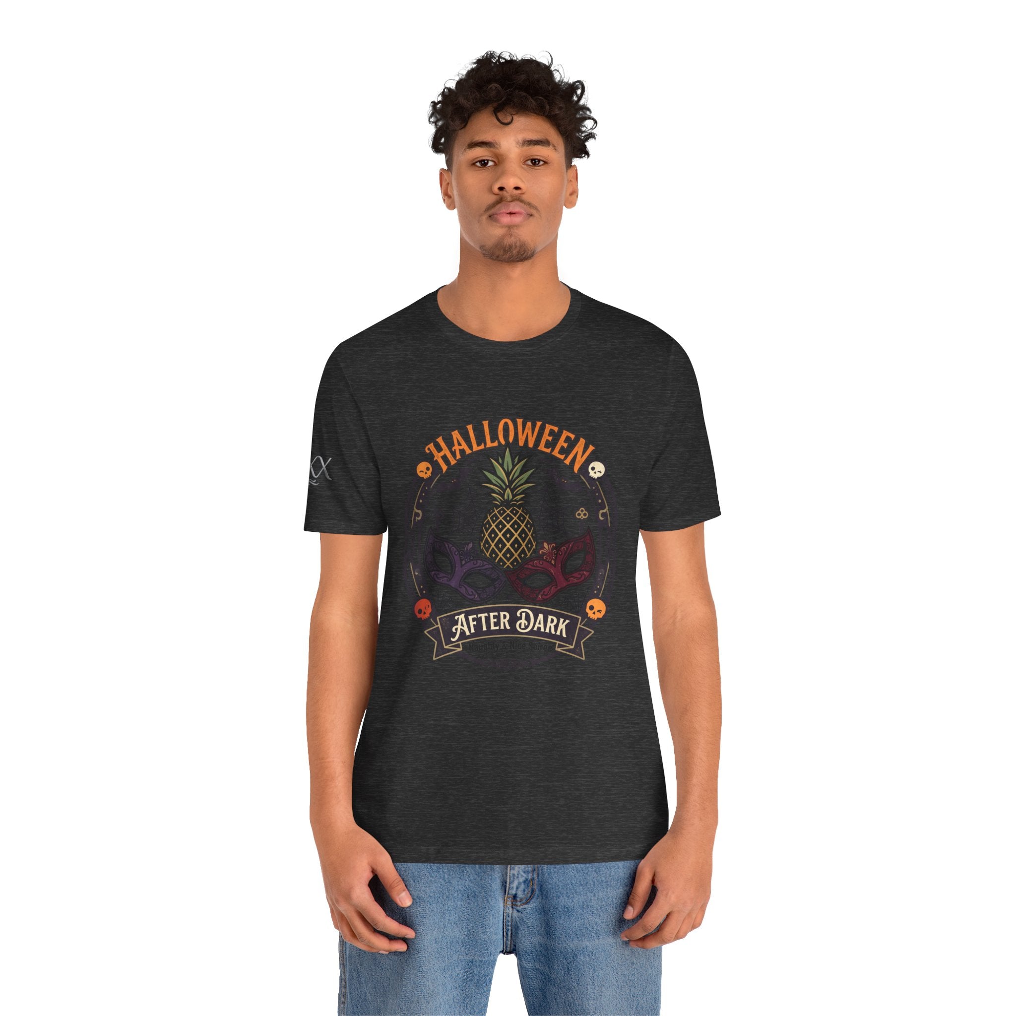 Halloween After Dark Tee — Pineapple Mask Masquerade T‑Shirt