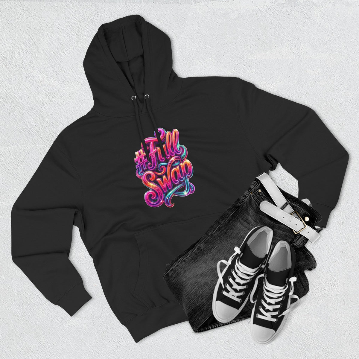 Stay Swag Graphic Fleece Hoodie | Colorful Hoodie| PineappleXXclusive