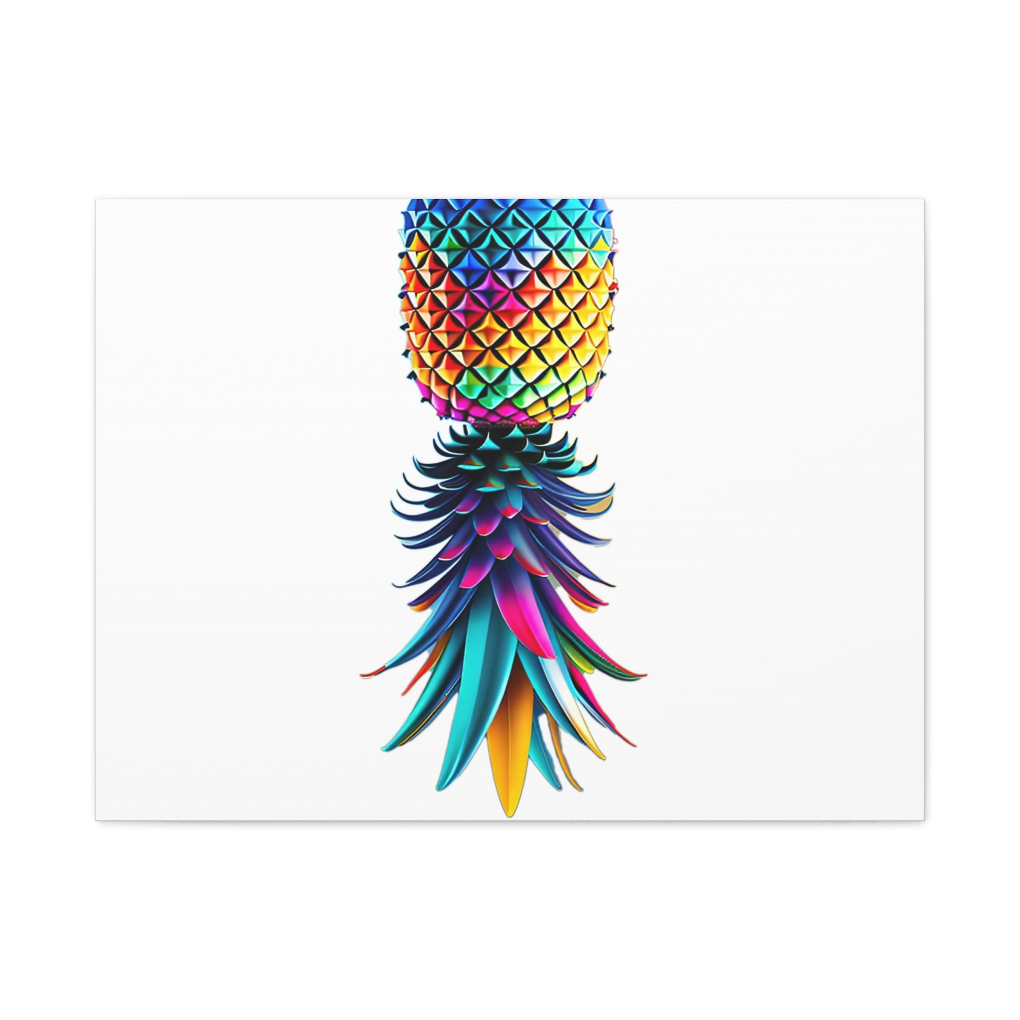 Canvas Print - Colorful Upside Down Pineapple