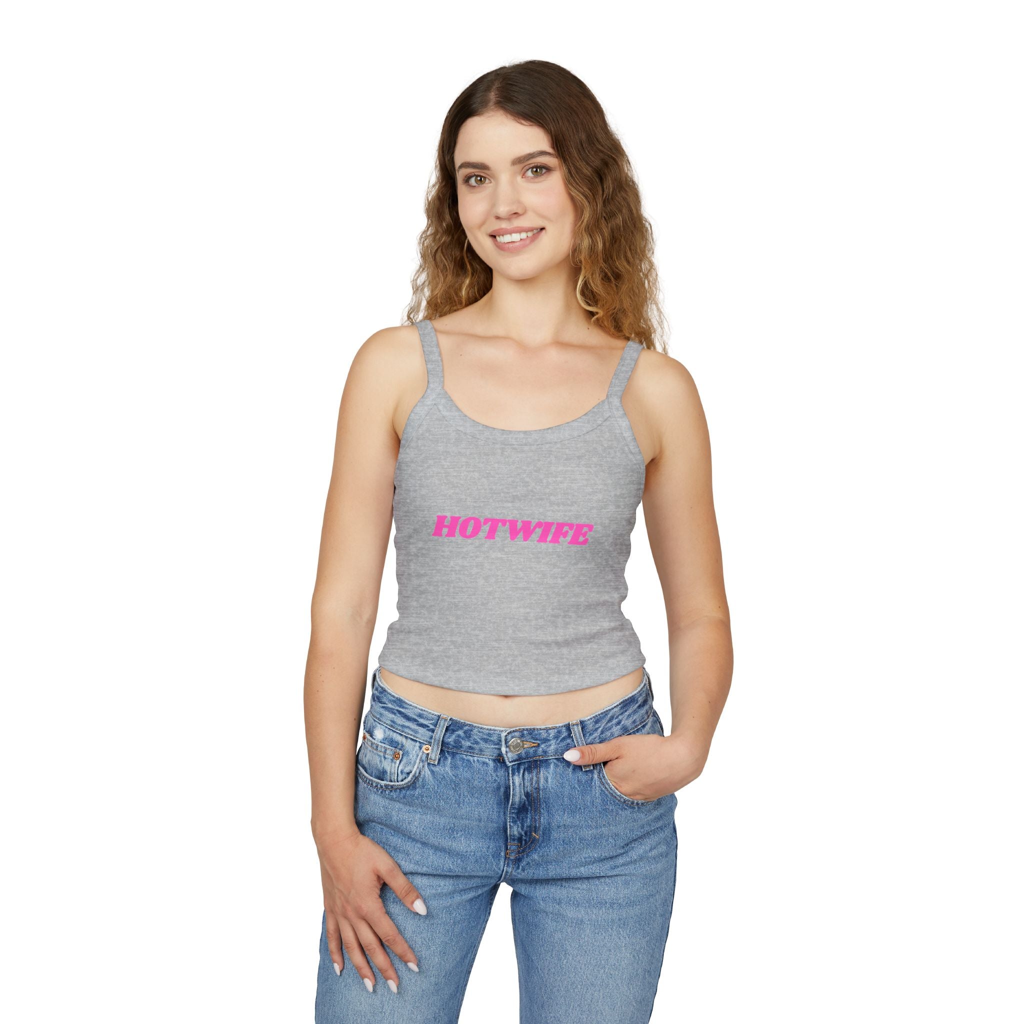 Hotwife Graphic Women's Spaghetti Strap Tank Top - Trendy Summer Apparel