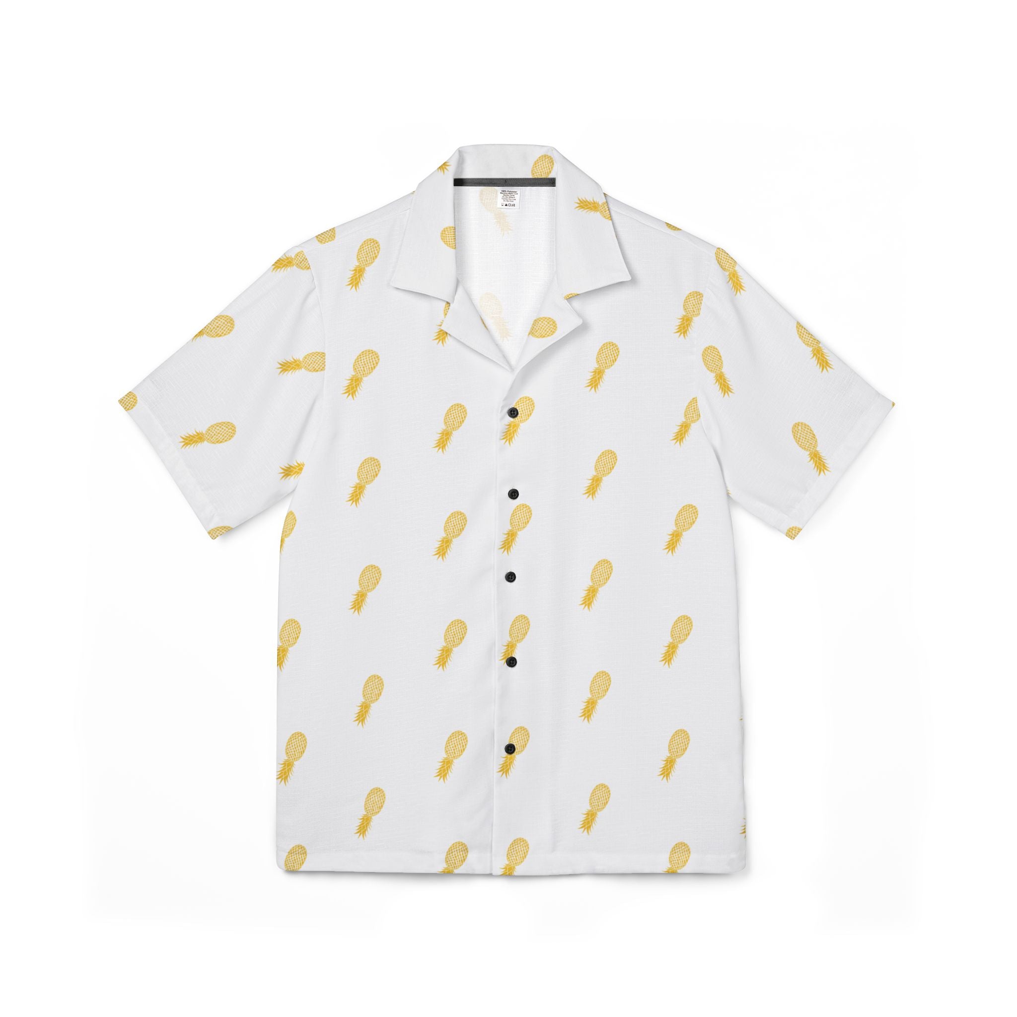 Hawaiian Camp Shirt - Pineapple Design for Men