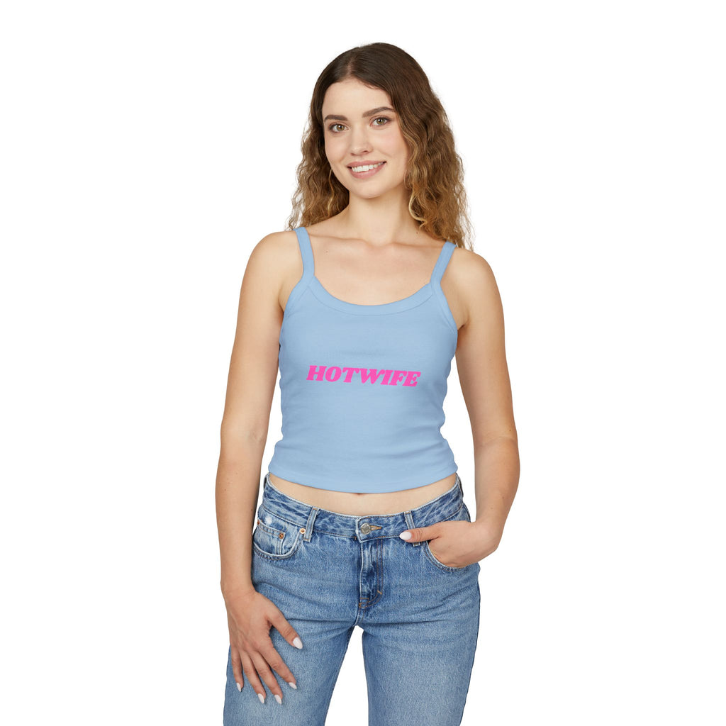 Hotwife Graphic Women's Spaghetti Strap Tank Top - Trendy Summer Apparel
