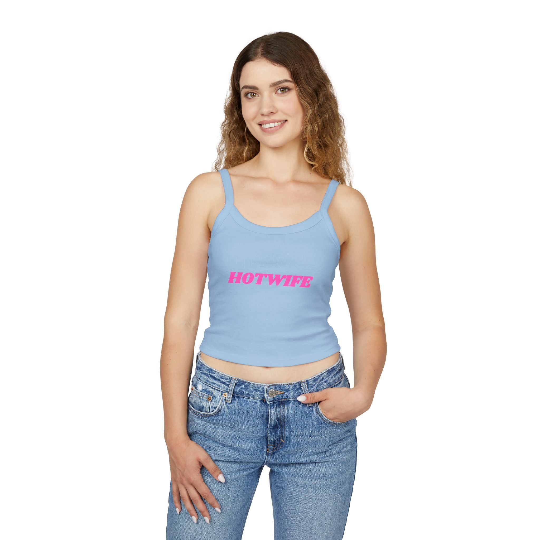 Hotwife Graphic Women's Spaghetti Strap Tank Top - Trendy Summer Apparel