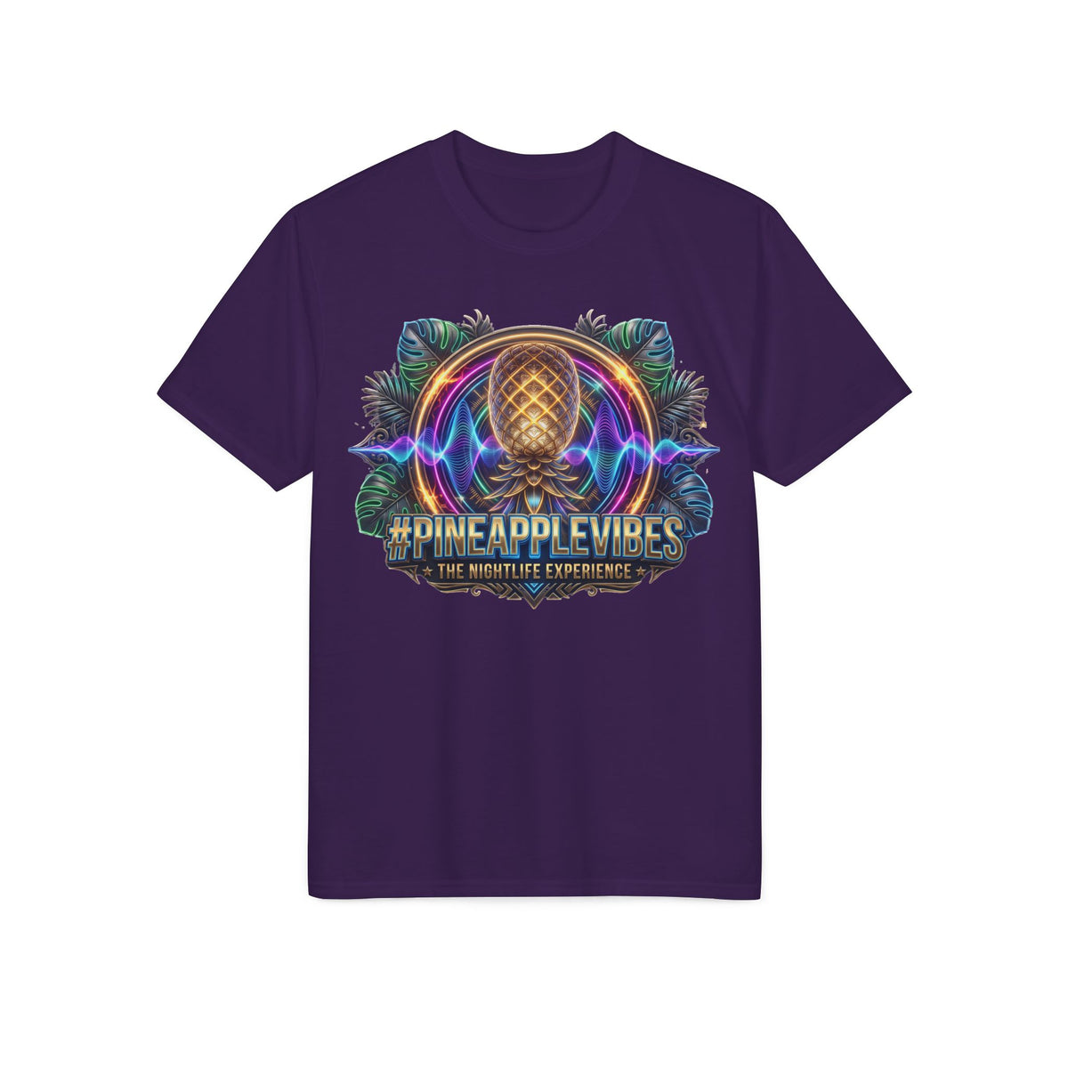#PINEAPPLEVIBES Performance T-Shirt | Tropical Festival Graphic Tee