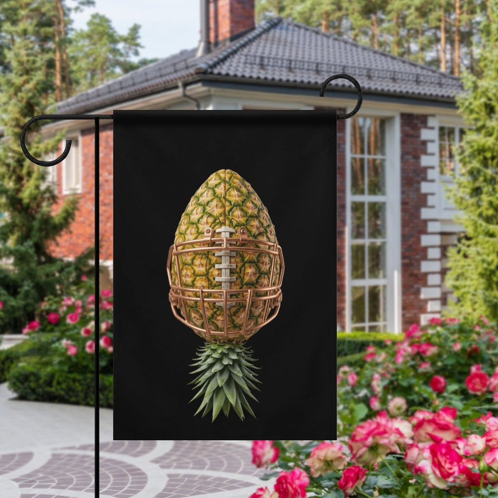 Pineapple Football Garden Flag-12"x18"