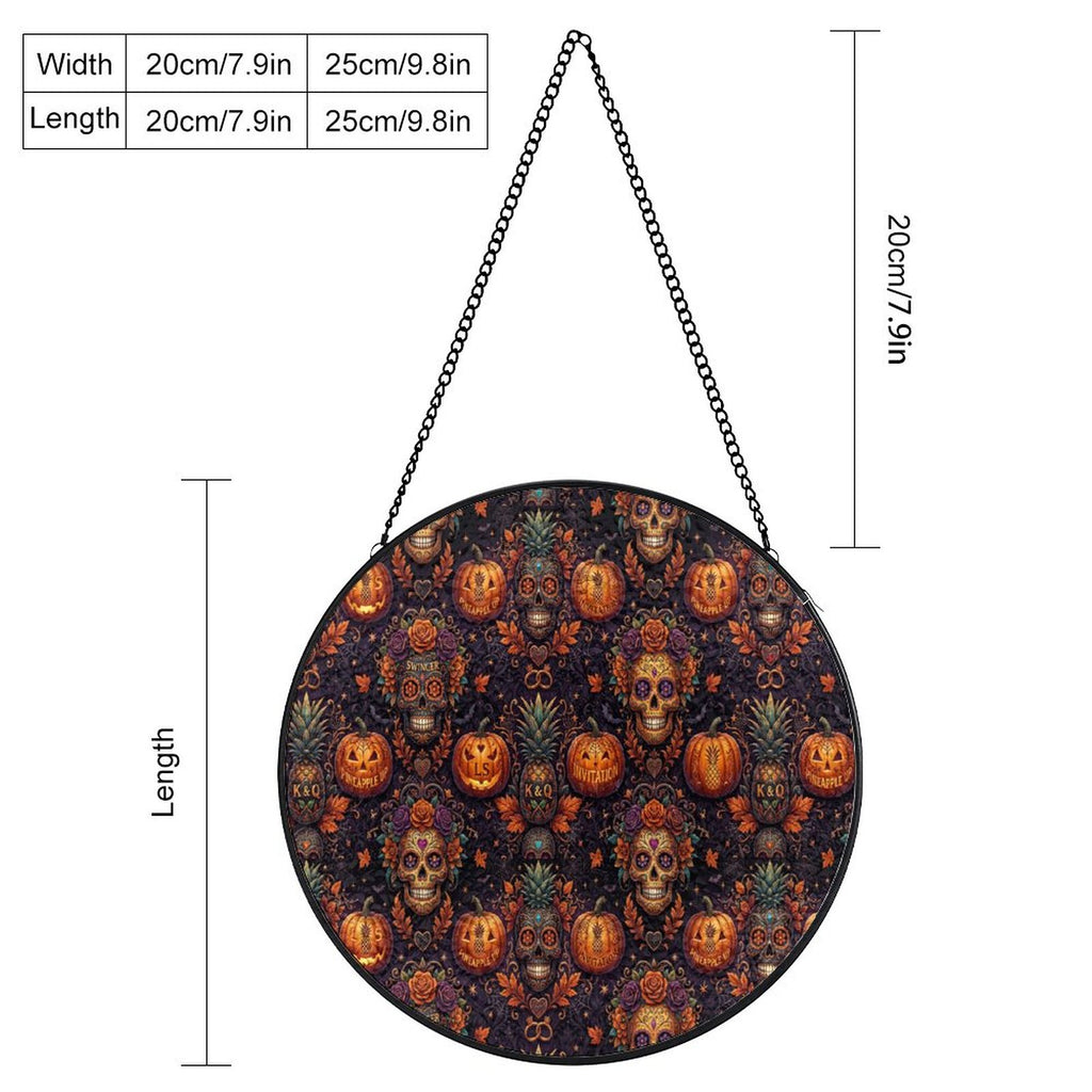 Halloween Swinger Inspired Stained Glass Hanging Decoration