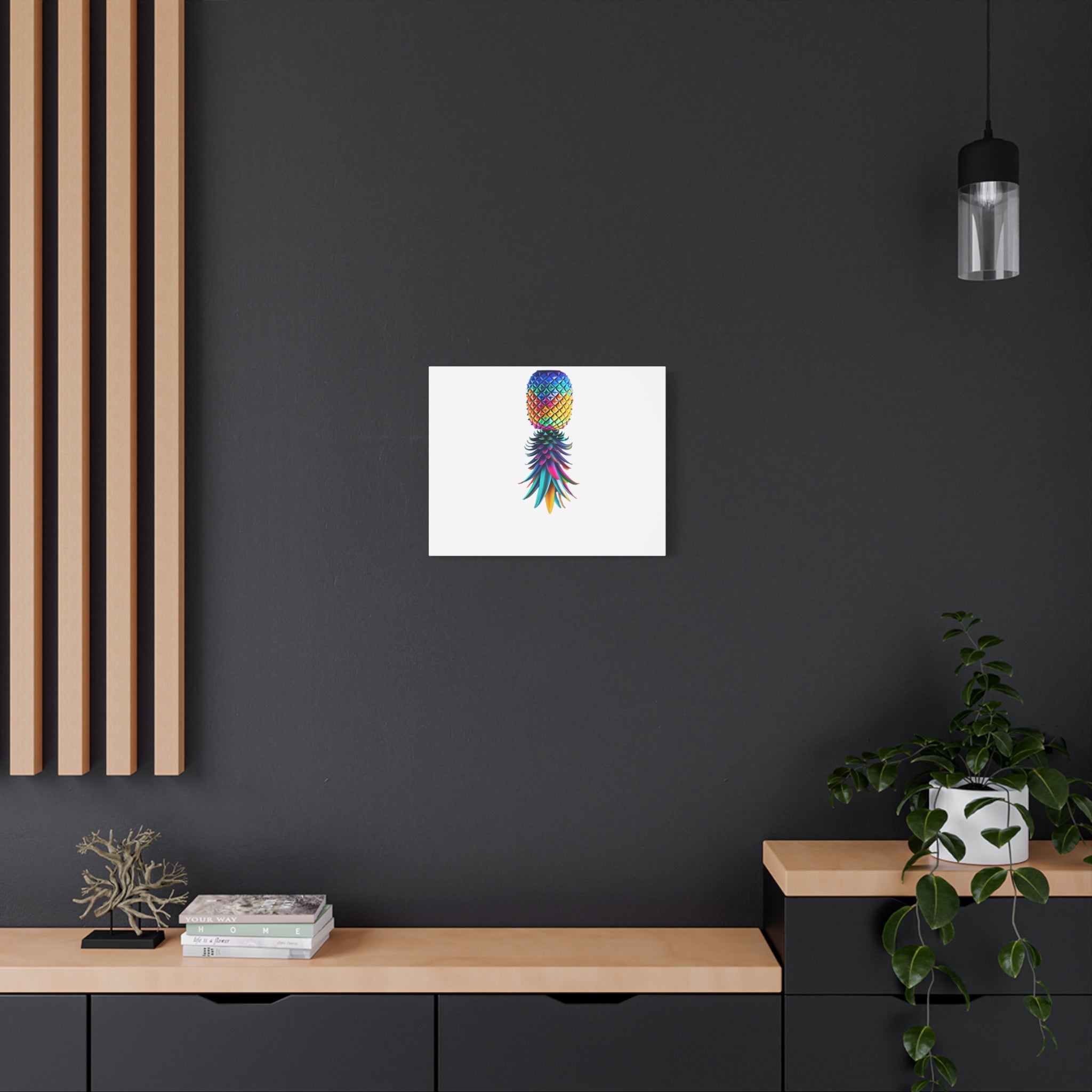 Canvas Print - Colorful Upside Down Pineapple