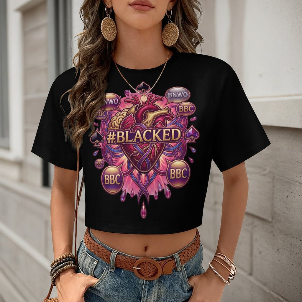 #BLACKED Cropped T-Shirt