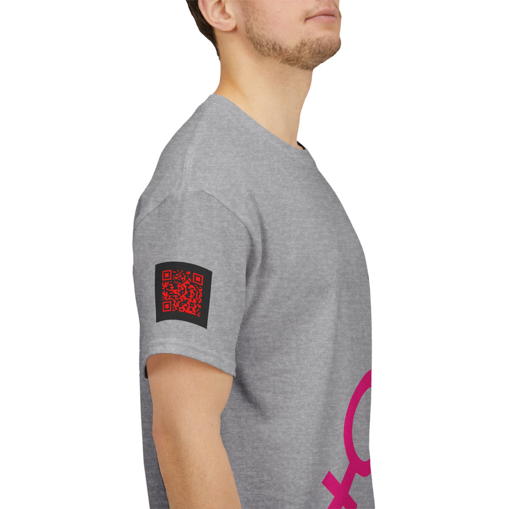 Female, Female & Male (Threesome) Symbol Tee — Gender Icons Graphic T-Shirt