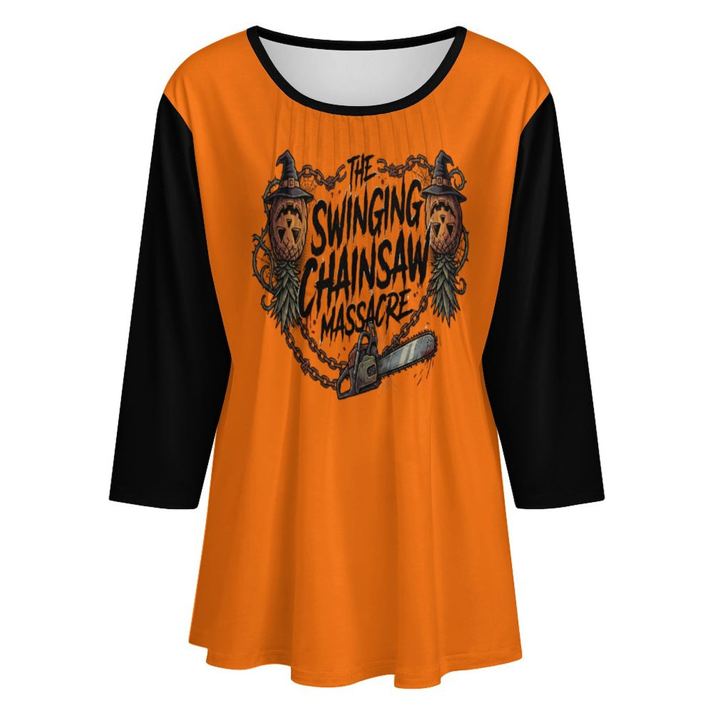 The Swinging Chainsaw Massacre Women's 3/4 Sleeve Top