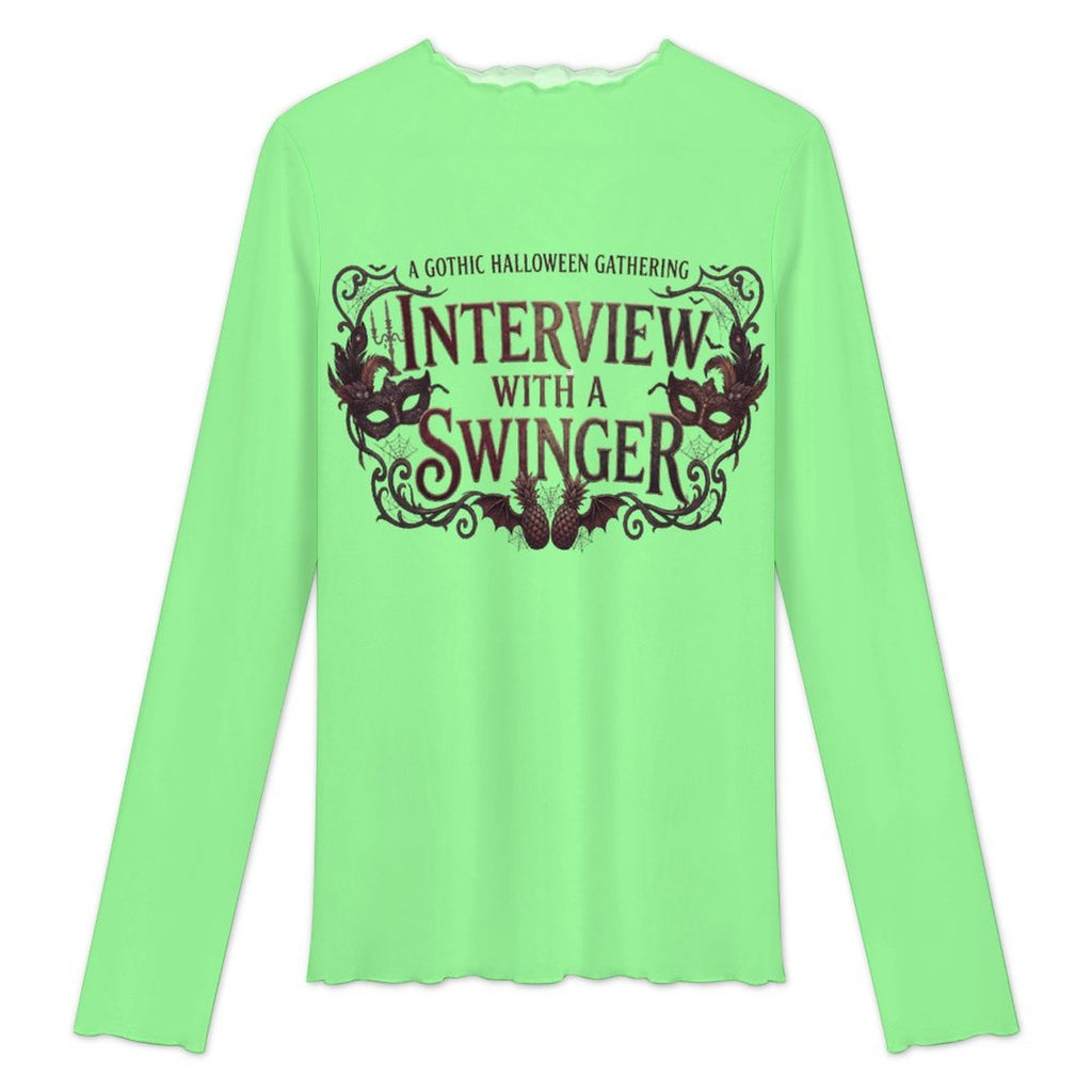 Interview With a Swinger High Neck Mesh Top For Women