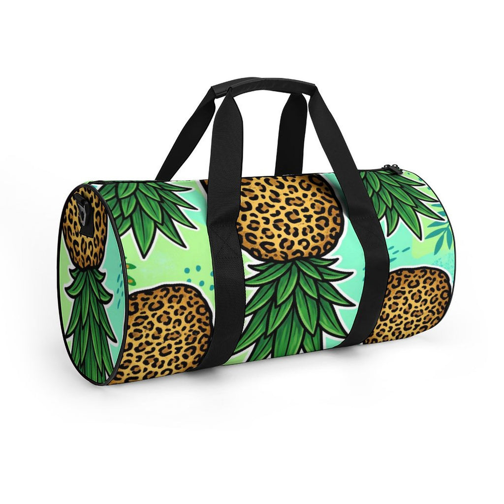 Upside Down Pineapple Cylindrical Gym Bag