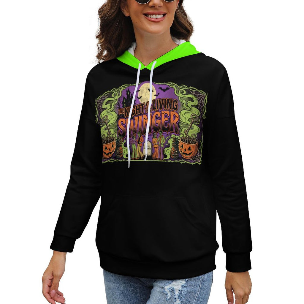 Night Of The Living Swinger Drop shoulder Hoodie