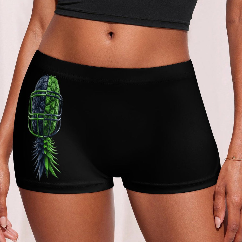 Neon Green & Navy Women's Boxer Briefs