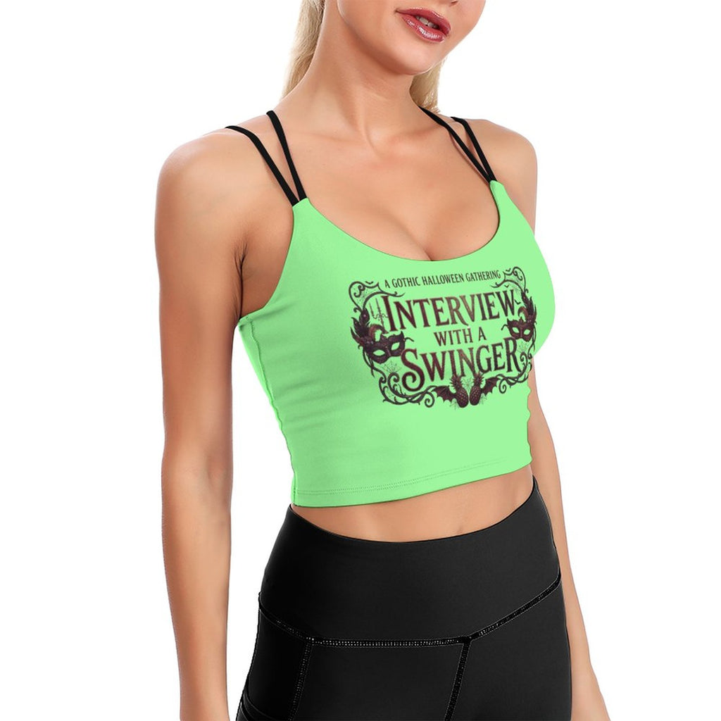 Interview With a Swinger Workout Crop Yoga Tank Top