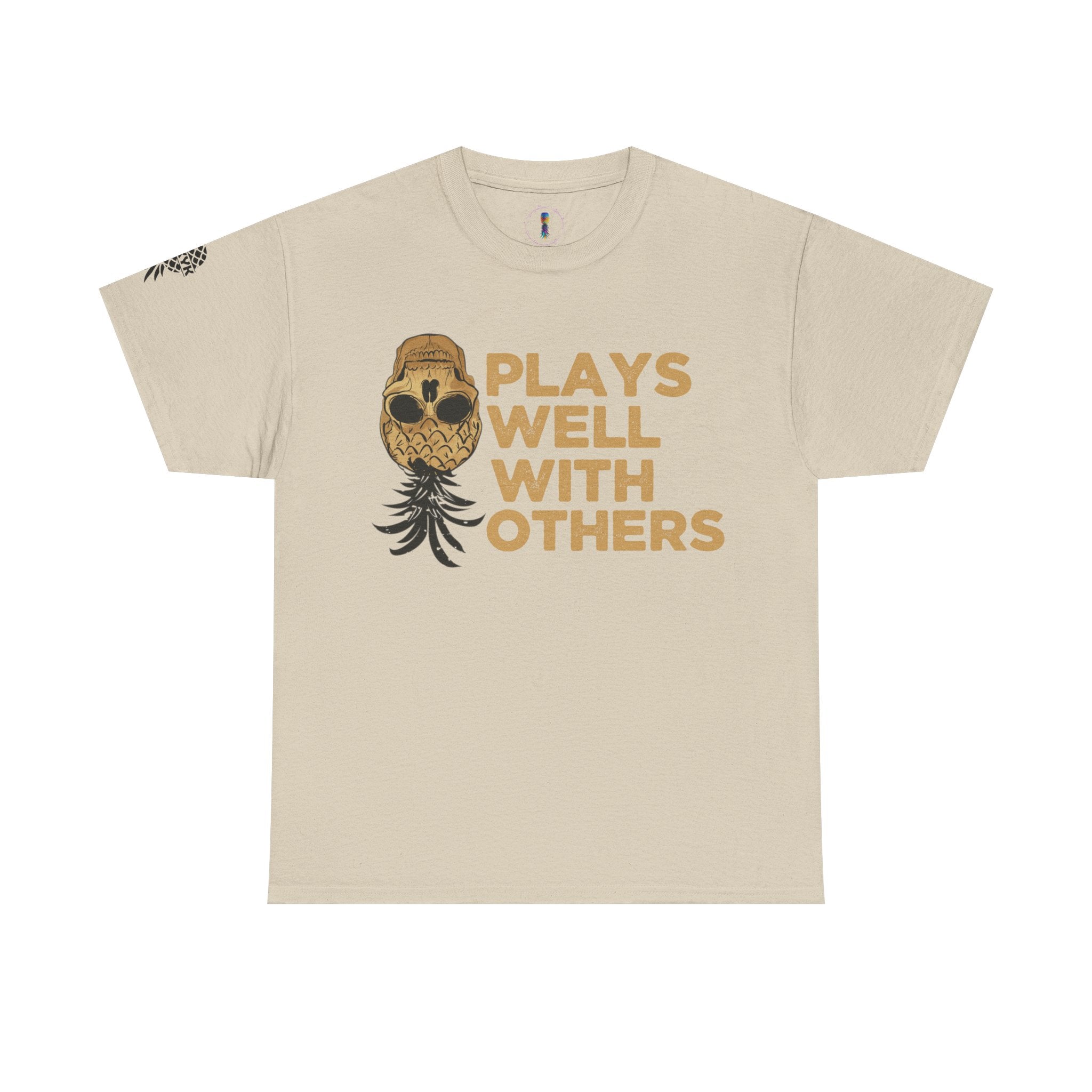 Plays Well With Others Unisex Heavy Cotton Tee - Fun Casual Shirt for Social Gatherings