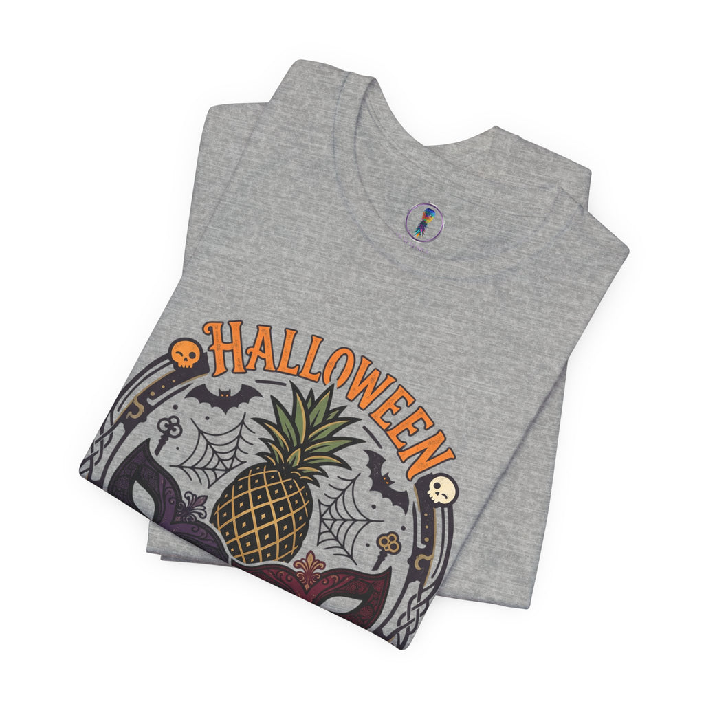 Halloween After Dark Tee — Pineapple Mask Masquerade T‑Shirt