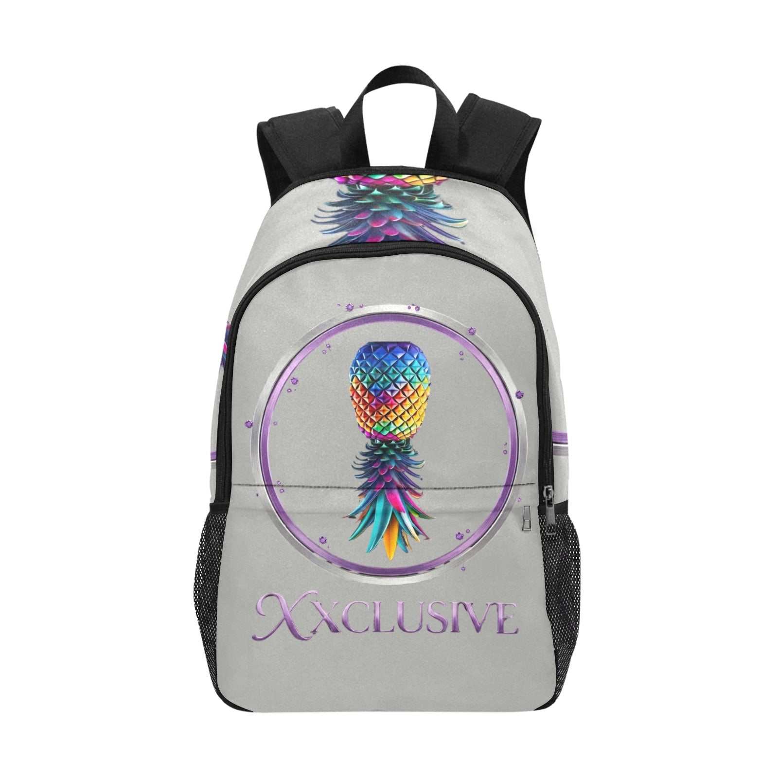 XXclusive All-Over Print Fabric Backpack | Side Mesh Pockets | Men & Women