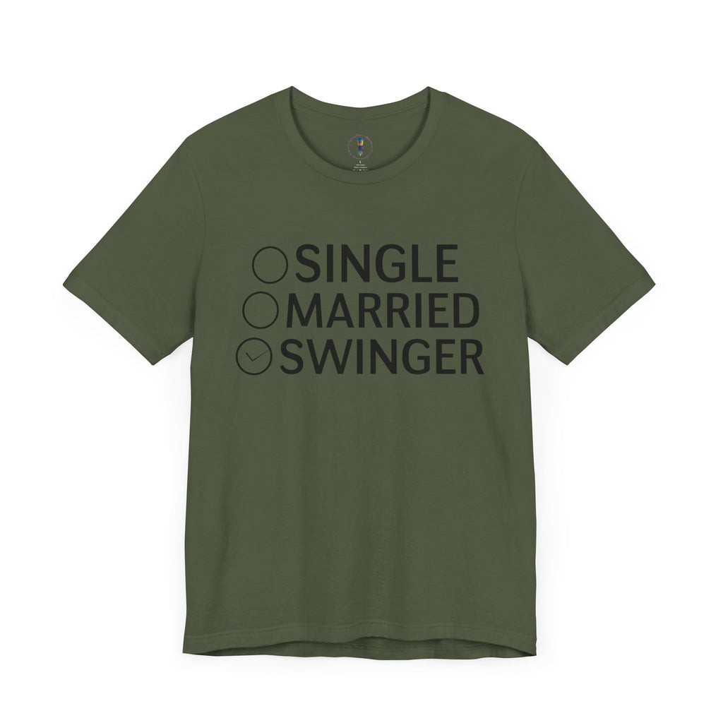 Swinger Humor Unisex Tee - Funny Relationship Status Shirt