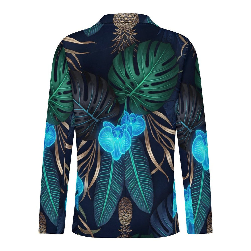 Electric Blue Men’s Casual Blazer | Tailored Sublimated Jacket