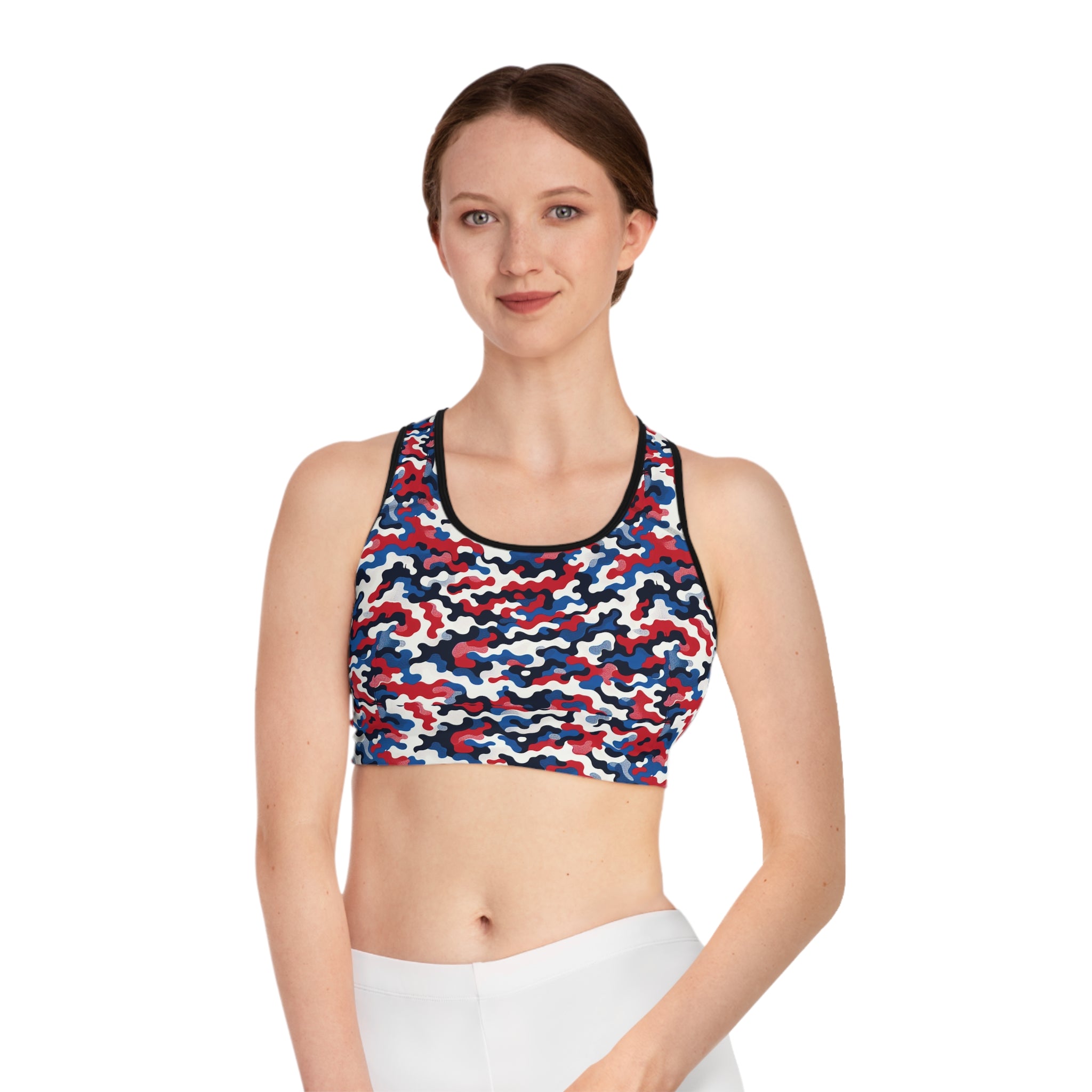 Vibrant Camo Sports Bra for Active Lifestyles