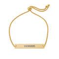 Engraved 'SWINGERS' Adjustable Bar Bracelet